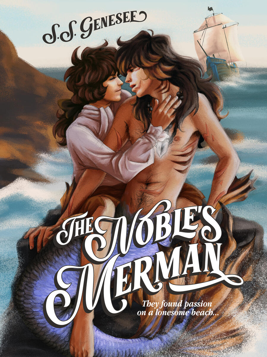 The Noble's Merman by S.S. Genesee book cover for The Noble's Merman by S.S. Genesee